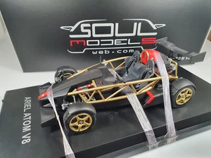 1:18 Soul Models Ariel Atom V8 schwarz gold Box OVP selten rare - Picture 1 of 10