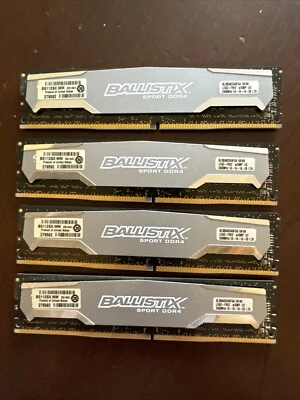 BALLISTIX SPORT 8GB (4X8gb) DDR4 2400MHz (32gb Total) - Image 1 of 2