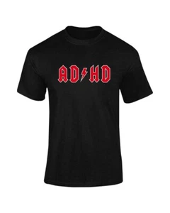 AD HD lustiges Herren-T-Shirt Geburtstagsgeschenk - Bild 1 von 2