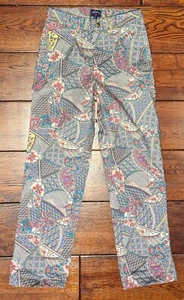 Noah NYC Men's / Unisex Single Pleat Paisley Pants Size 26x28 - Picture 1 of 17