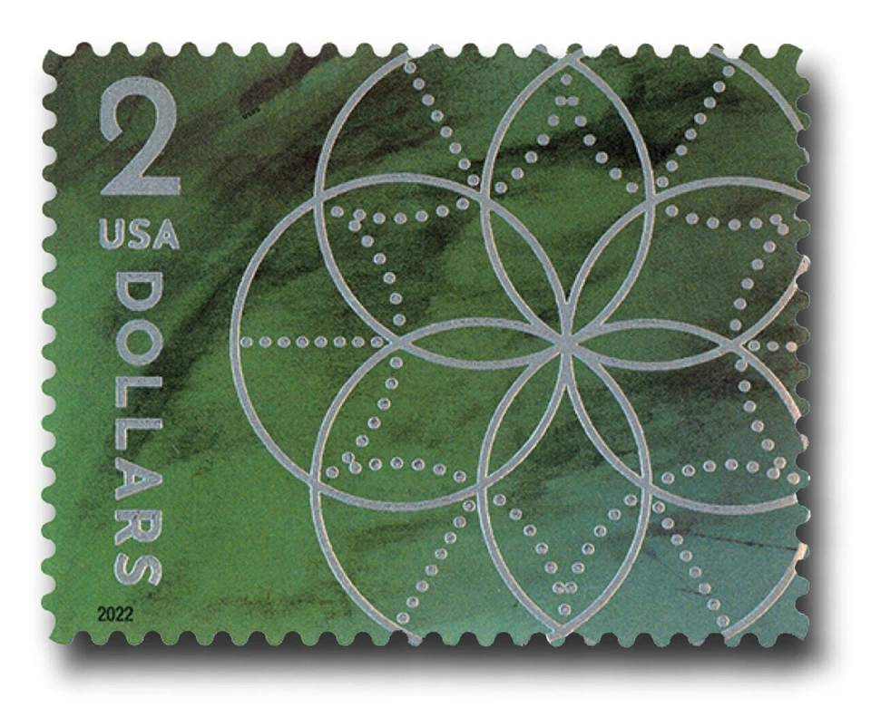 Geometría floral - 2022 - Denominación $2 - MNH - VF Scott #5700 Foto 1 de 1