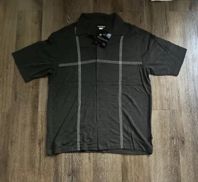 Camisa Hombre’s Vintage 2000’s Gris ODO Hecha en USA Foto 1 de 4