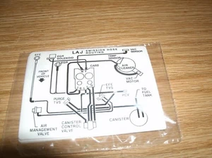 1982 PONTIAC FIREBIRD TRANS-AM GRAND PRIX 5.0L EMISSIONS VACUUM ROUTING DECAL - Picture 1 of 1