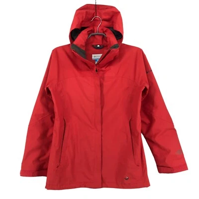 COLUMBIA Women Hooded Raincoat Jacket Coat Size S - Image 1 of 4