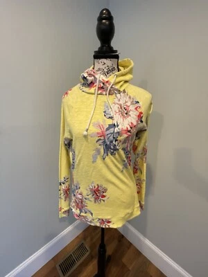 Sudadera con Capucha Joules Amarillo Floral Claro Pullover Talla 8 Foto 1 de 4