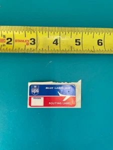 Etiqueta de enrutamiento de aire etiqueta azul original United Parcel Service - Imagen 1 de 1