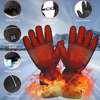 Comfortsble Electric Heated Gloves - Rechargeable Windproof Thermal Hand Warmer - Image 1 of 4