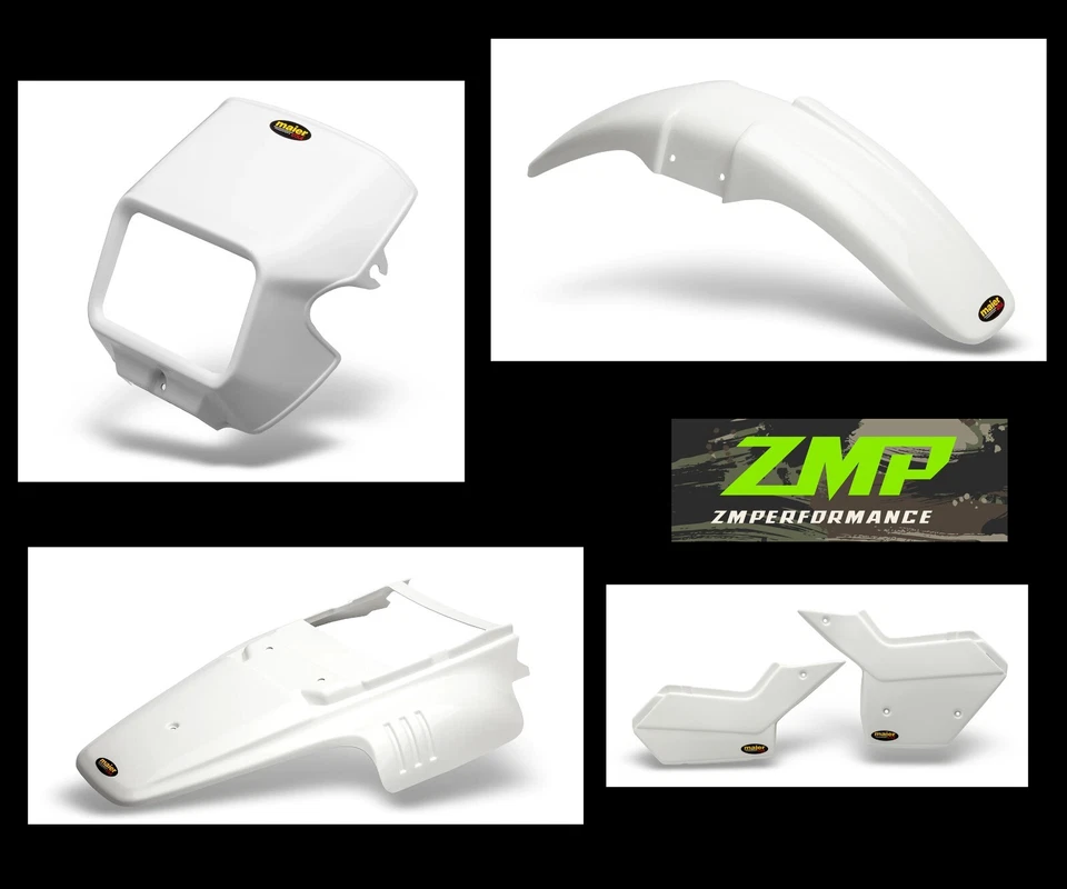 NEW YAMAHA 87-24 TW200 WHITE FRONT REAR FENDER HEADLIGHT SHELL SIDE PANELS - Image 1 of 1