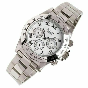 Men's Stauer Chrome Monaco Designer Precision Wrist Timepiece Automatic - Picture 1 of 4