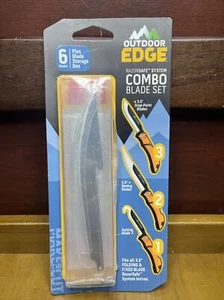 Outdoor Edge Razor Knife Replacement Blades Combo Set 6 Blades +Storage Box #798 - Picture 1 of 1