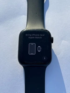 Apple Watch Series 7, Midnight Aluminum Case, Midnight Sport Band. GPS, 45mm - Zdjęcie 1 z 4