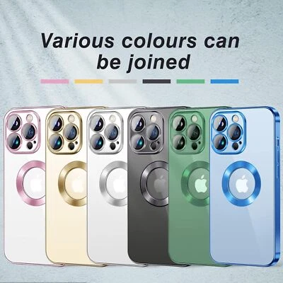 Cover Custodia per iPhone 16 15 14 13 12 11 8 Pro Max Plus XS XR VETRO TEMPERATO - Immagine 1 di 4
