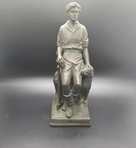 Vintage Abraham Lincoln 'The Hoosier Youth' Bronze Statue by George Yostel ~ 9" - Picture 1 of 9