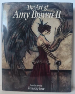 ART OF AMY BROWN VOLUME TWO HARDCOVER FANTASY FAIRIES SIGNED INTRO TAMORA PIERCE - Picture 1 of 9