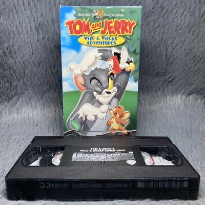 Tom And Jerry Wild & Wacky Adventures VHS 1992 Warner Rare Cartoon Movie Film - Image 1 of 4