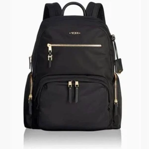 TUMI New Voyageur Backpack Carson Black Nylon & Leather 43cm Height Ladies' Bag