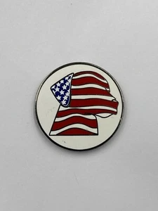 Welpe Hund amerikanische Flagge USA Pfoten patriotische Anstecknadel Brosche - Bild 1 von 3