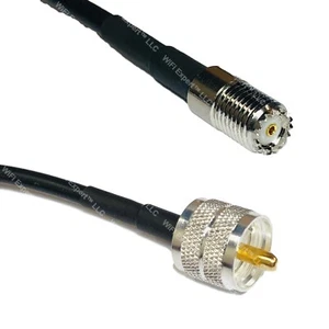 LMR240UF MINI UHF FEMALE to PL259 UHF Male Coax RF Cable USA-Ship Lot - Picture 1 of 1