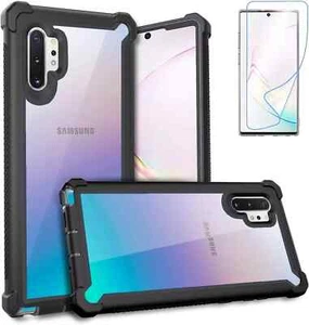 Samsung Galaxy Note 10 Plus Case With Tempered Glass Full Body Protection Rugged - Picture 1 of 11