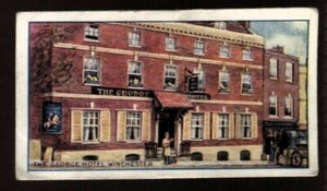 Tobacco Card, Richard Lloyd, OLD INNS, 1924, George Hotel Winchester, #38