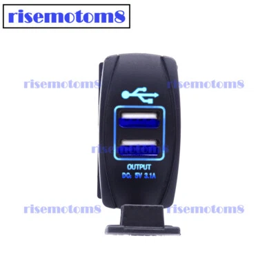 FOR CAN AM MAVERICK X3 COMMANDER ROCKER Dual USB Power Charger 12V-24V Switch - Imagem 1 de 4