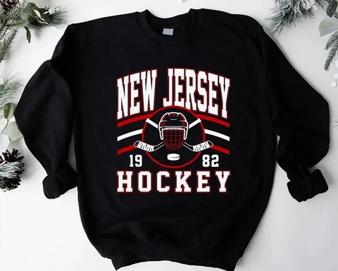New Jersey Devil Hockey Crewneck Gift For Men Women For Fan Size S-3XL Cover