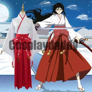 Blood C Saya Kisaragi Shrine Maiden Outfit Miko Kimono Cosplay Costume - Picture 1 of 3