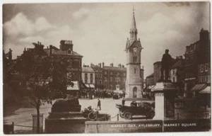 Markttag Aylesbury Marktplatz, Buckinghamshire Echtfoto Postkarte BC002 - Bild 1 von 2