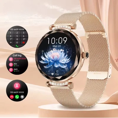 NX7 PRO Smartwatch Damenmode Uhr mit BT Call, Herzfrequenz, 1,19 AMOLED Displa - Bild 1 von 4