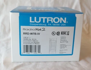 New Lutron 7 button Wall mount keypad RRD-W7B-IV Radio RA2 RRD-W7B - Picture 1 of 7