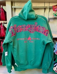 Disney Disneyland Green Christmas Plaid Spirit Jersey Hoodie XS S M L XL 3XL - Picture 1 of 2
