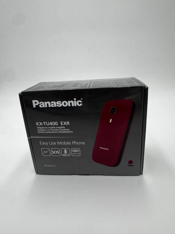 Panasonic KX-TU400EXR - Cellulare facilitato, rosso - Immagine 1 di 1