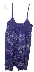 Junior Girls Aeropostale Sun Dress Purple With White Pock A Dote - Picture 1 of 6