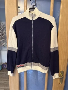 Gucci Boys Tracksuit 12 Years Navy Blue Cream Zip Top - Picture 1 of 6