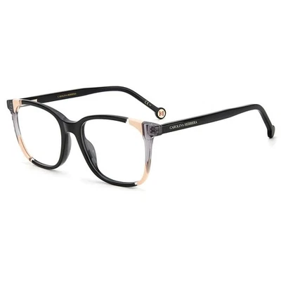 Monturas de gafas cuadradas para mujer Carolina Herrera 52 mm negras desnudas CH0065-KDX Foto 1 de 3