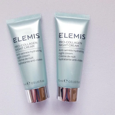 Elemis Pro Collagen Night Cream Duo 15ml Travel Size Brand New No Box Sealed  - Image 1 of 4