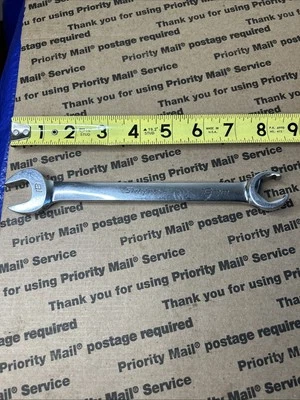 Snap-On Tools Newer Logo RXSM18 18mm Open End Flare Nut Wrench 6 Point USA - Image 1 of 4