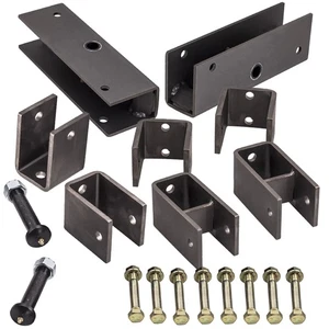 Trailer Tandem Axle Hanger Kit fit for 2" Wide Leaf Slipper Spring Set - Picture 1 of 18