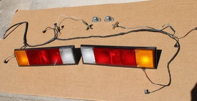 75 76 77 Mercury Capri Tail light Assemblies R + L  ,  w/ Wiring + Tag Lights - Image 1 of 4