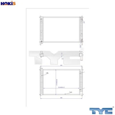 RADIATOR ENGINE COOLING 710-0030-R FOR MAZDA FORD FUSION IKON/V FIESTA/Van 1.4L - Image 1 of 4