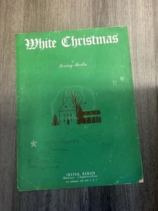 IRVING BERLIN WHITE CHRISTMAS SHEET MUSIC VG - Picture 1 of 1