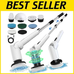 Electric Spin Scrubber - Cordless Cleaning Brush with 8 Brush Heads, Waterproof - Picture 1 of 9