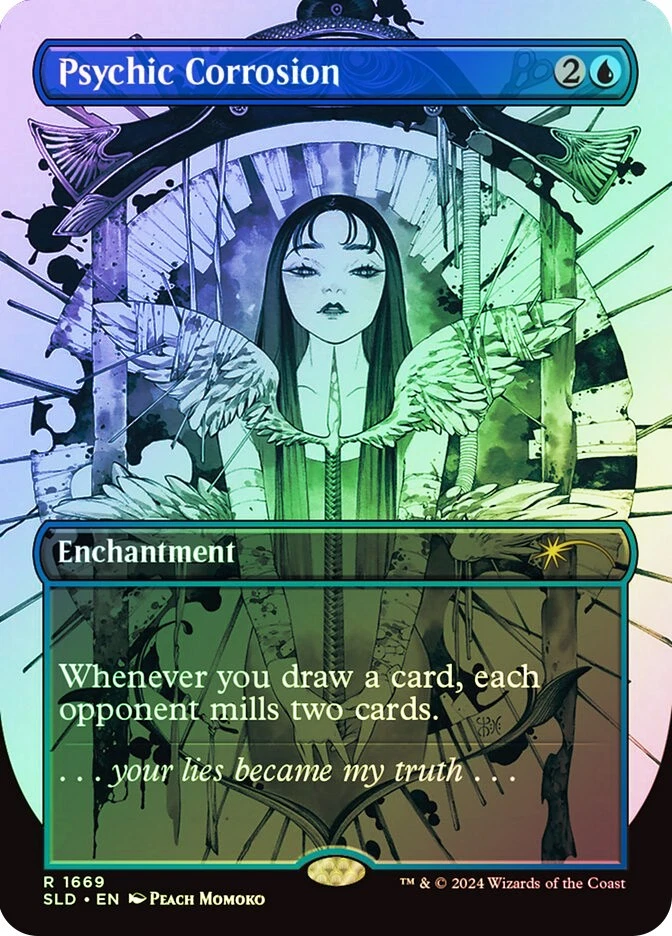 MTG FOIL Psychic Corrosion Secret Lair Borderless  - Secret Lair #1669 - Image 1 of 1