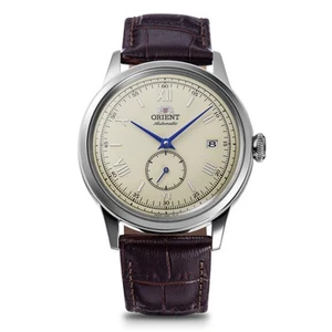 Reloj para hombre Orient Bambino Small Seconds 38 mm esfera marfil correa de cuero” - Imagen 1 de 8