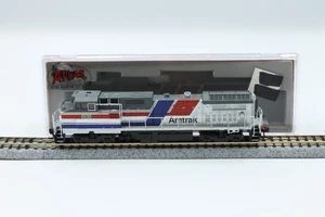 Atlas 48881 N Scale Dash 8-32BWH Diesel Locomotive Amtrak Pepsi Can #505 DCC - Picture 1 of 9