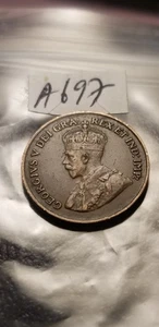 Canada 1927 Sharp Details High Grade For Serious Collectors Small Cent Penny I10 - Bild 1 von 2