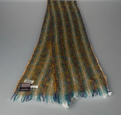 VTG Donegal Design For Joseph Horne Co. Scarf Pure Mohair Wool Made In Ireland - Image 1 of 4