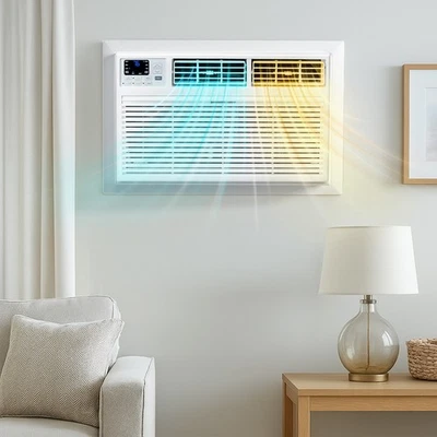 10000 BTU Through-the-Wall Air Conditioner with Heat, WIFI AC Unit &Heater Combo - Image 1 of 4