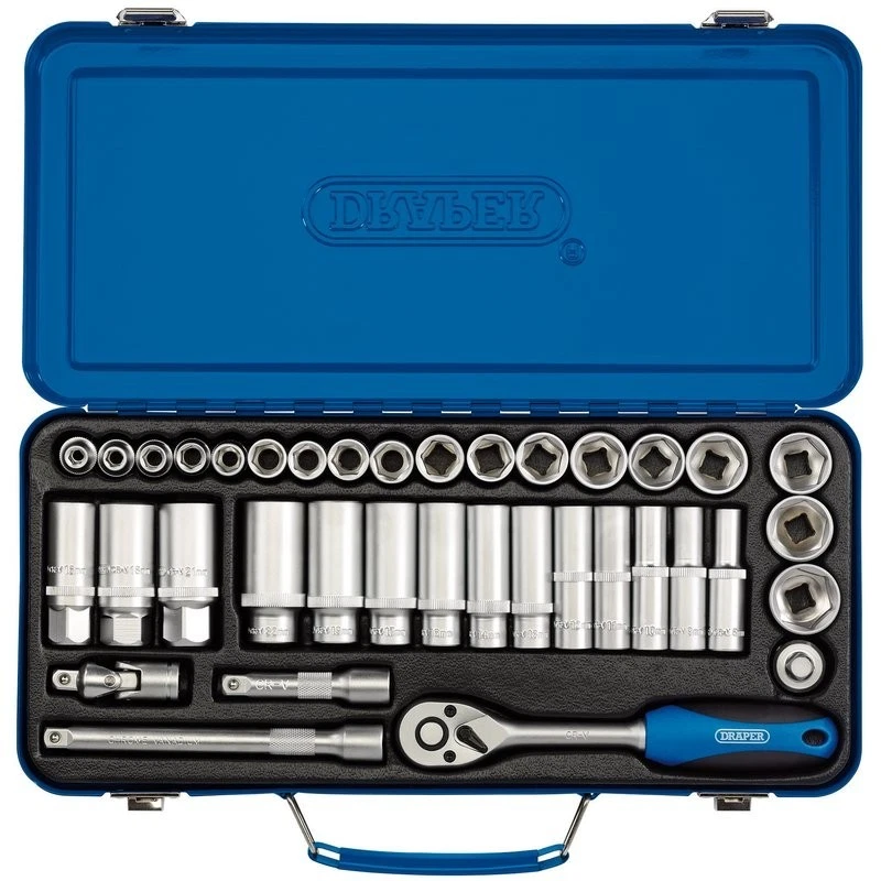 Draper 16367 3/8" Drive Metric Standard & Deep Socket Set - Image 1 of 1