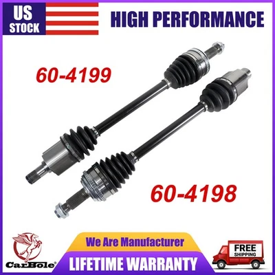 Front CV Joint Axle Shaft Set of 2 For 2003-2006 Acura MDX 2006-2008 Honda Pilot - Image 1 of 4